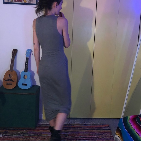 Banana Republic grey maxi bodycon dress - Picture 2 of 2